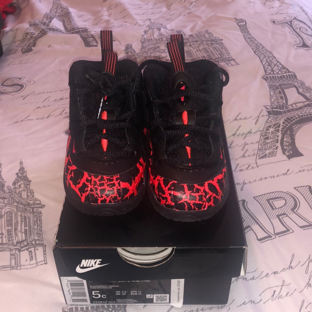 Black & Crimson Foamposites